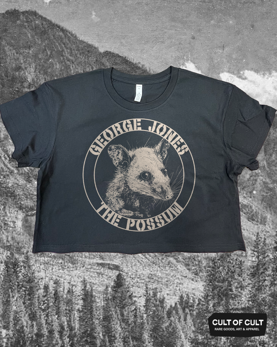 George Jones The Possum Crop Top