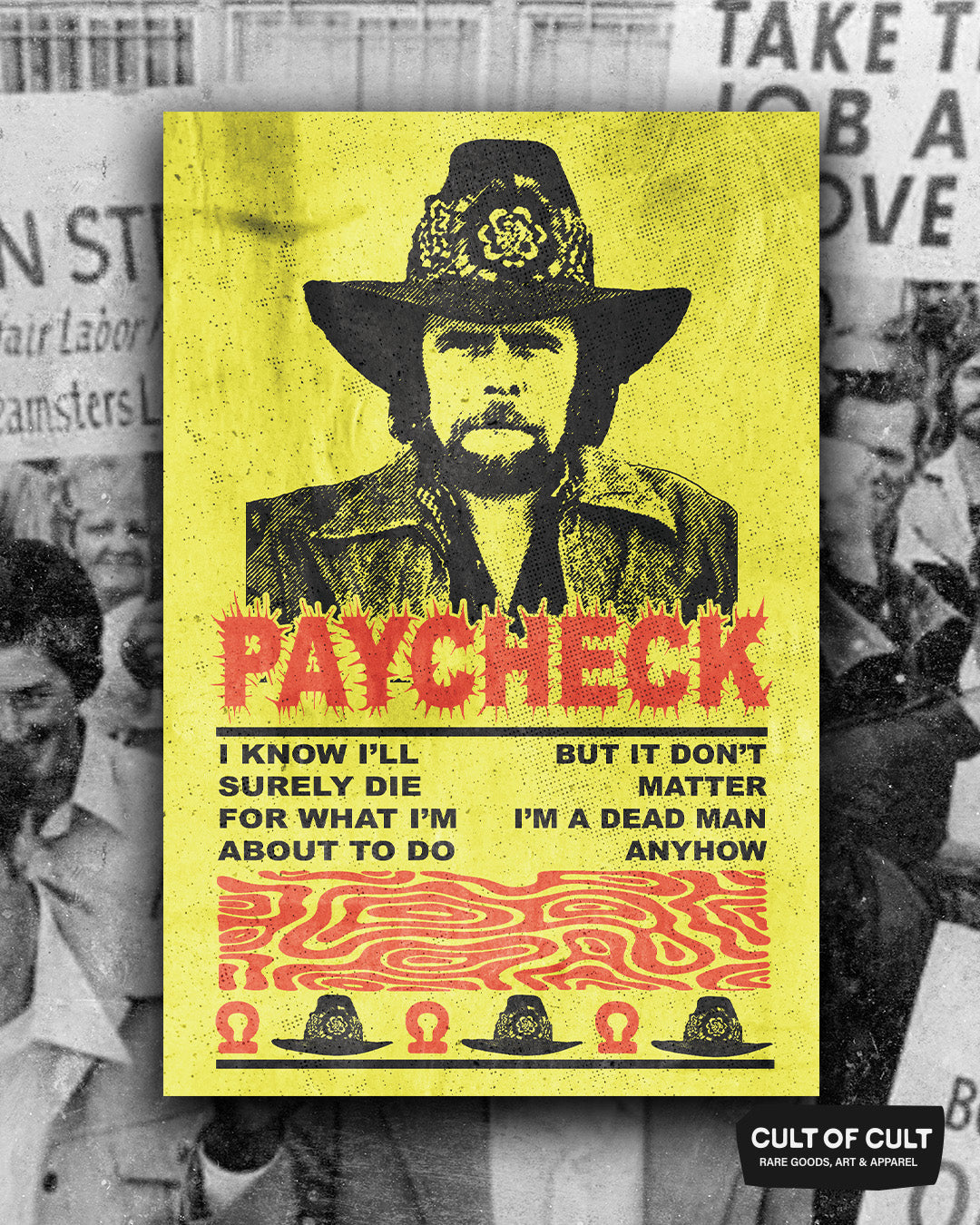 Johnny Paycheck Dead Man Poster – Cult of Cult