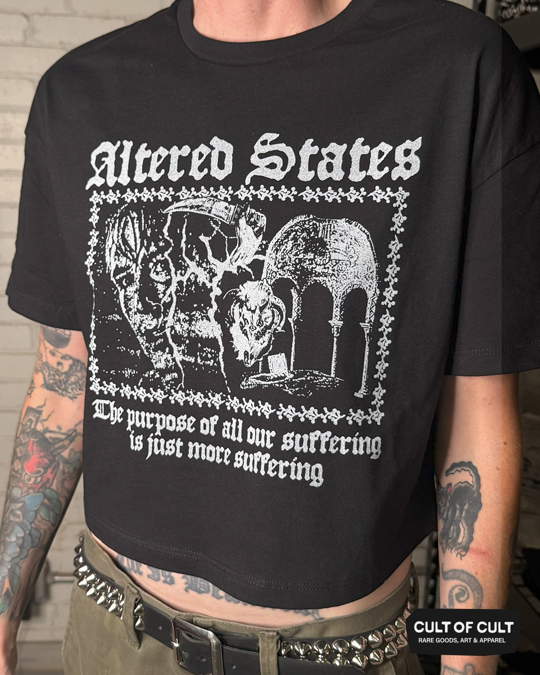 *SECRET DROP* Altered States 1980 Suffering Crop Top