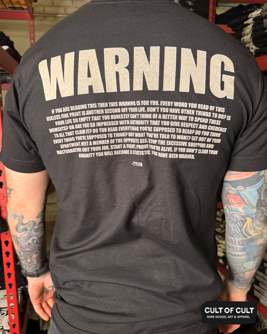 *GARAGE SALE 2026* Fight Club 1999 Warning T-Shirt