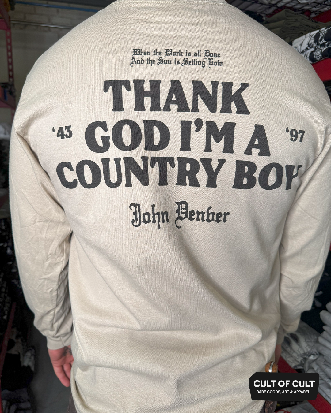 John Denver Thank God Long Sleeve