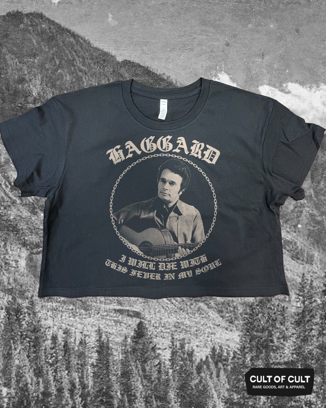 Merle Haggard Fever In My Soul Crop Top