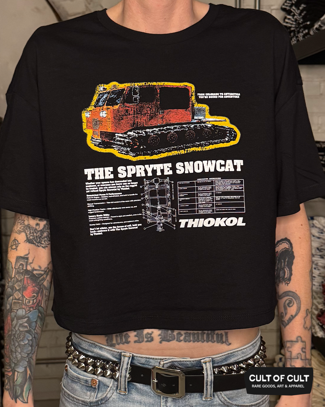 Thiokol Snowcat Crop Top