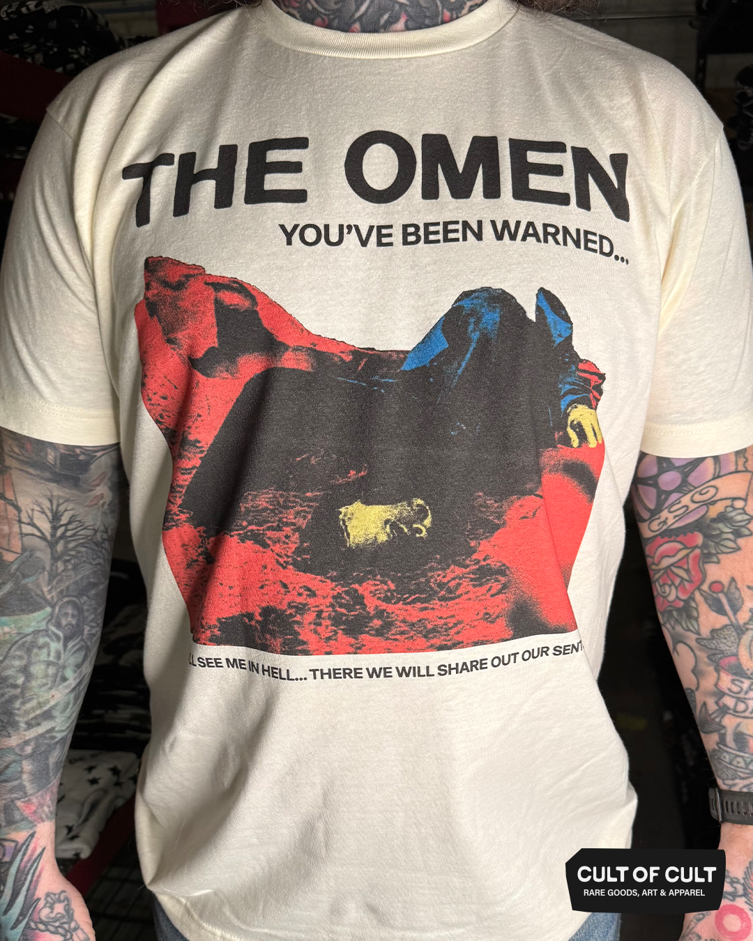 *SUMMER GARAGE SALE* The Omen 1976 Sentence T-Shirt