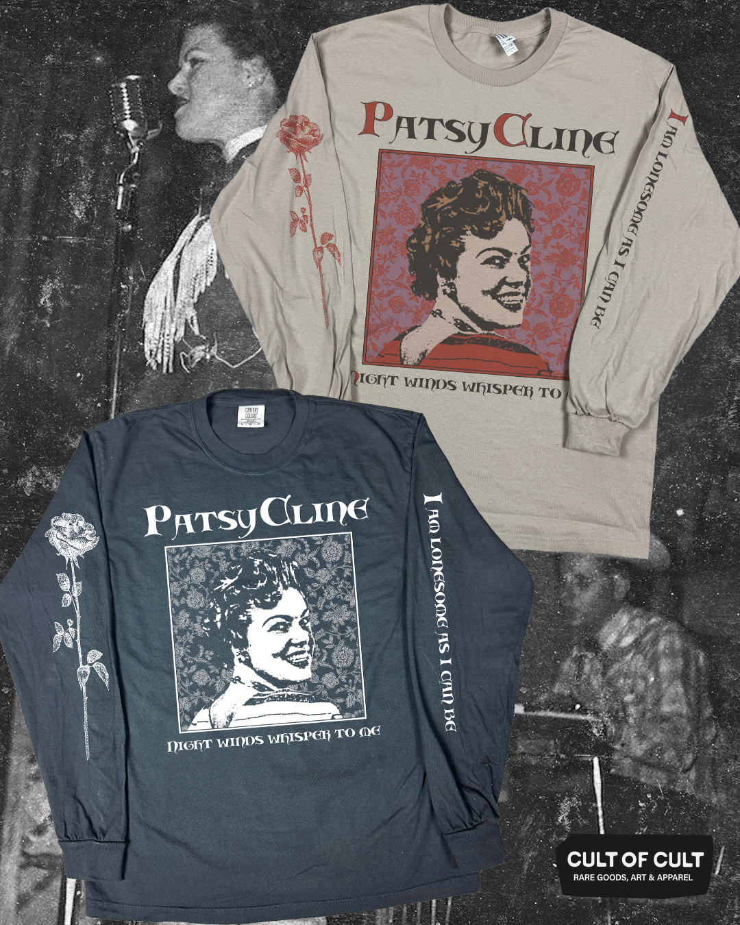 Patsy Cline Lonesome Long Sleeve