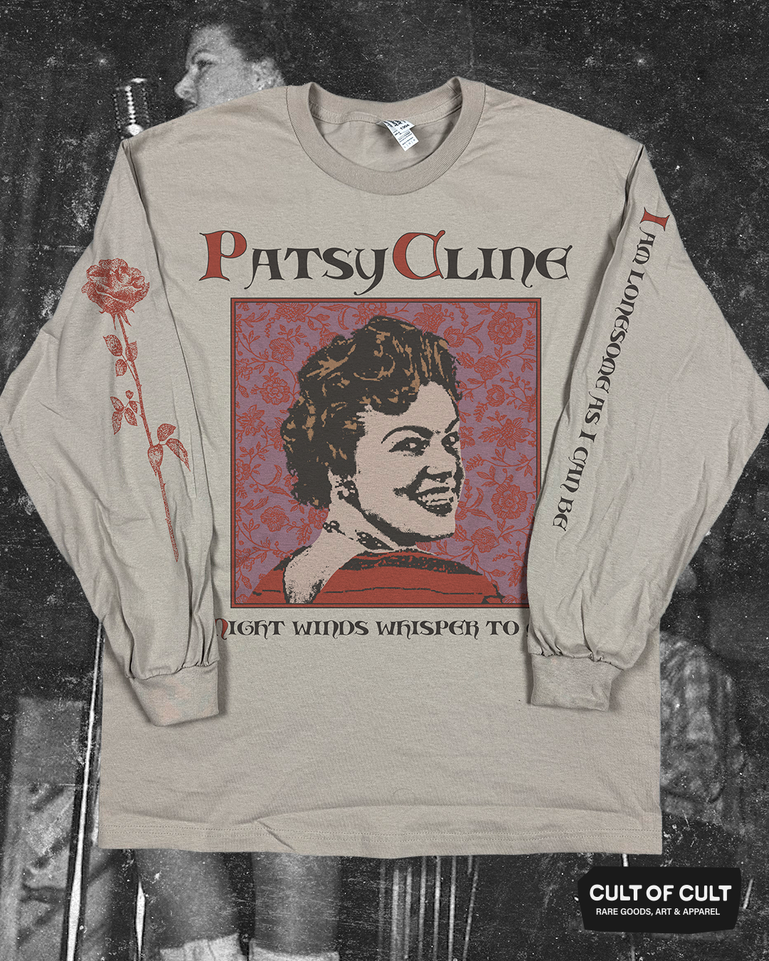 Patsy Cline Lonesome Long Sleeve
