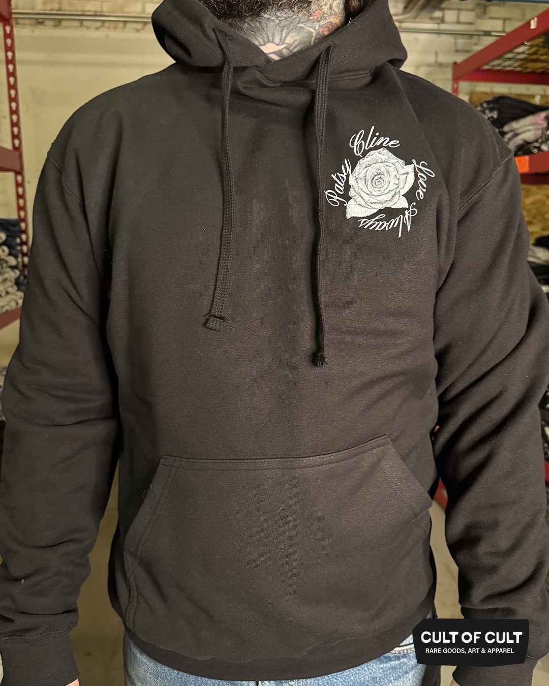 Patsy Cline Roses Hoodie
