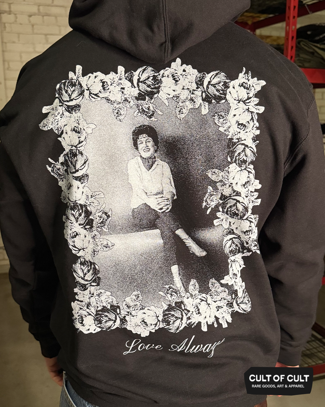 Patsy Cline Roses Hoodie