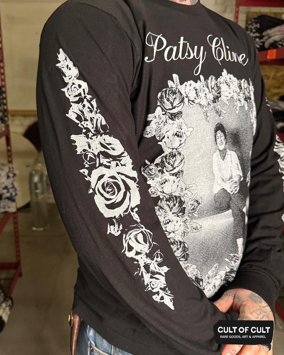 Patsy Cline Roses Long Sleeve – Cult of Cult
