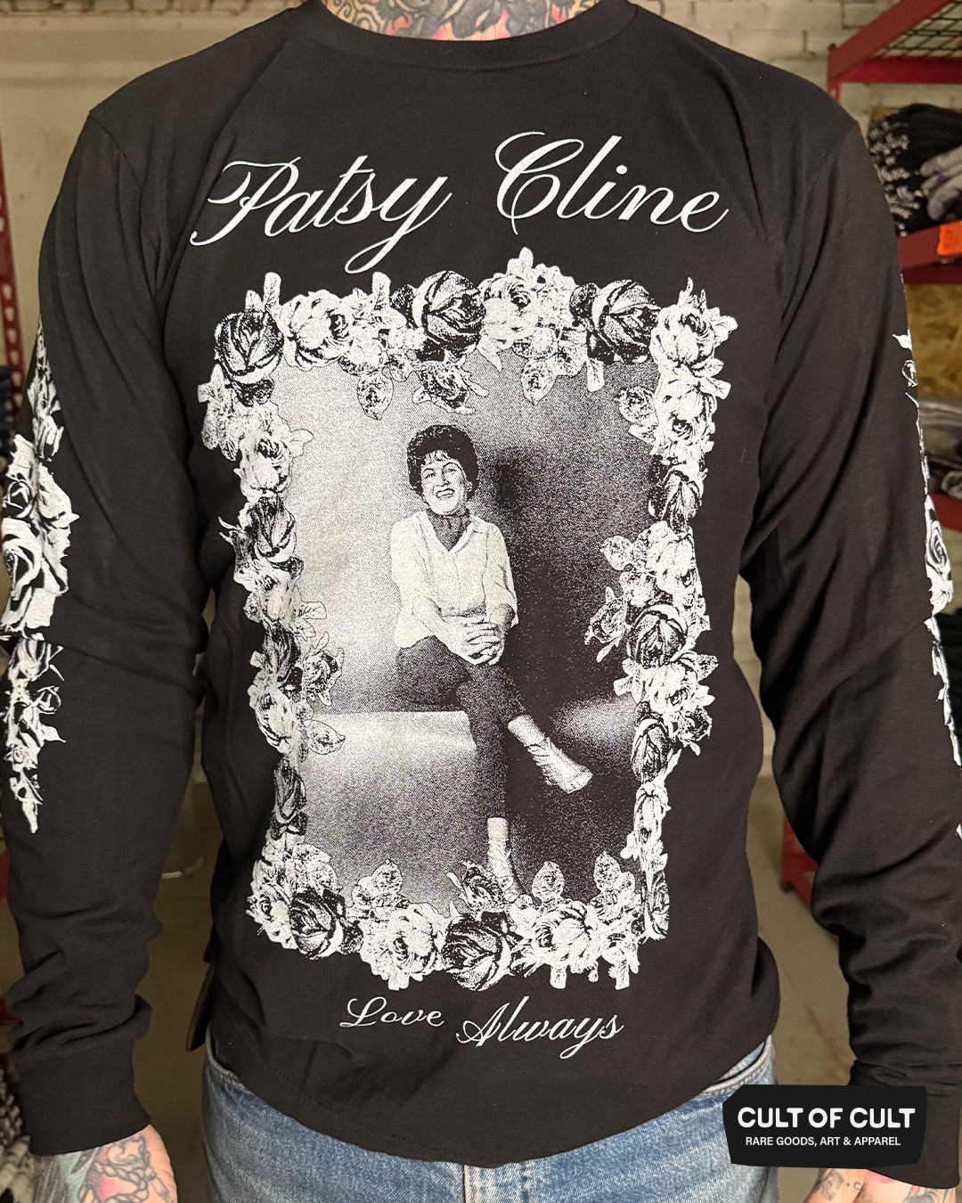 Patsy Cline Roses Long Sleeve – Cult of Cult