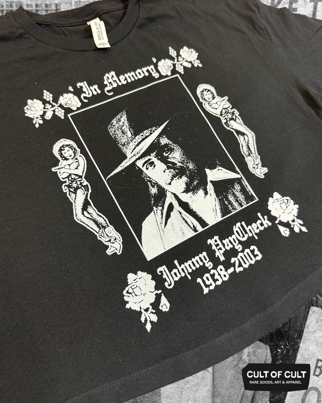 Johnny Paycheck In Memory Crop Top