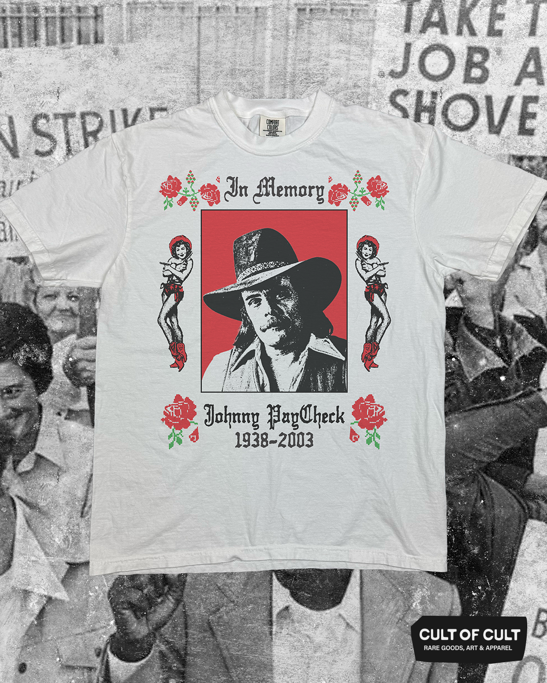 Johnny Paycheck In Memory T-Shirt