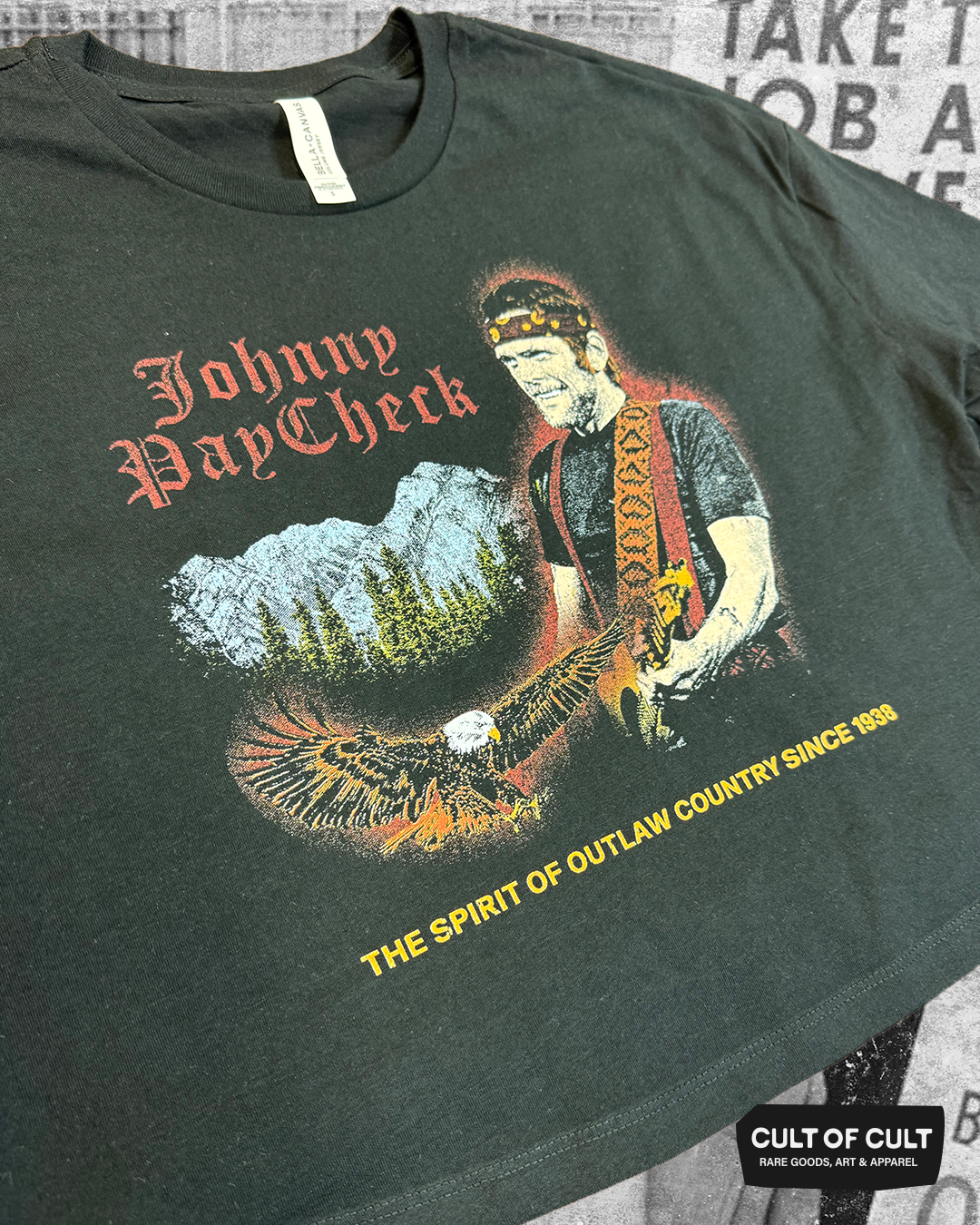 Johnny Paycheck Outlaw Crop Top