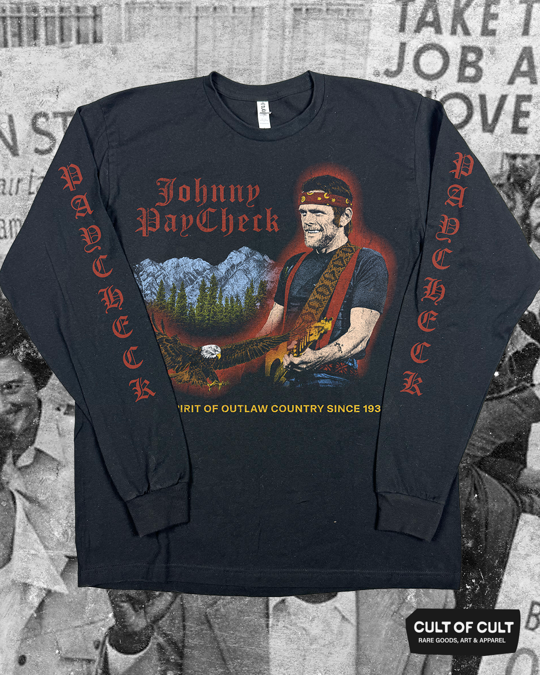 Johnny Paycheck Outlaw Long Sleeve