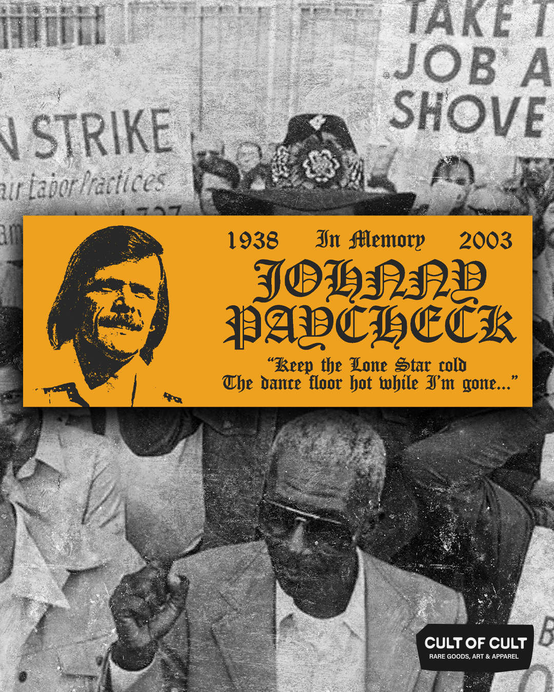 Johnny Paycheck Stickers
