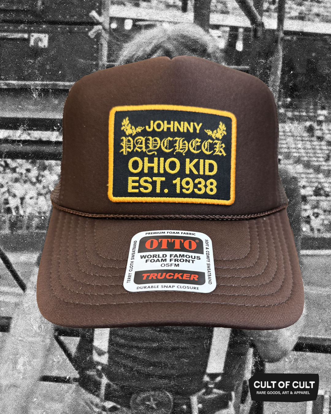 Johnny Paycheck Trucker Patch Hat