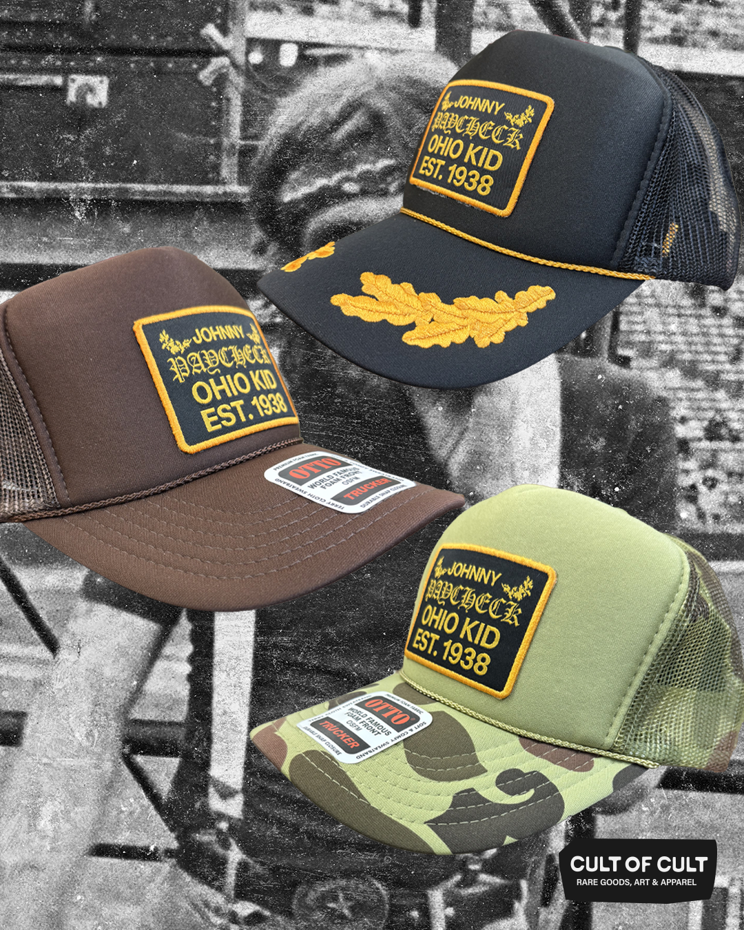 Johnny Paycheck Trucker Patch Hat