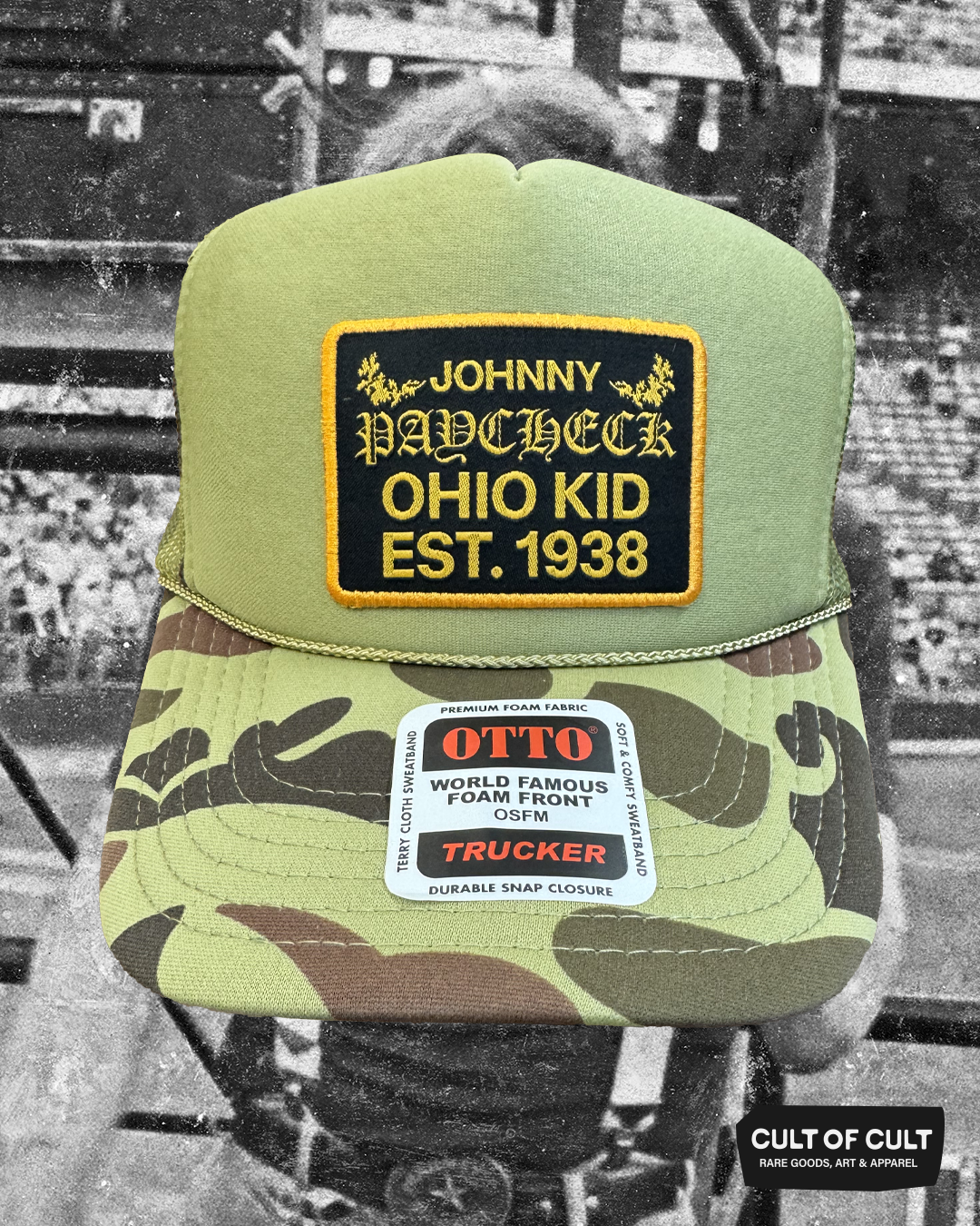 Johnny Paycheck Trucker Patch Hat