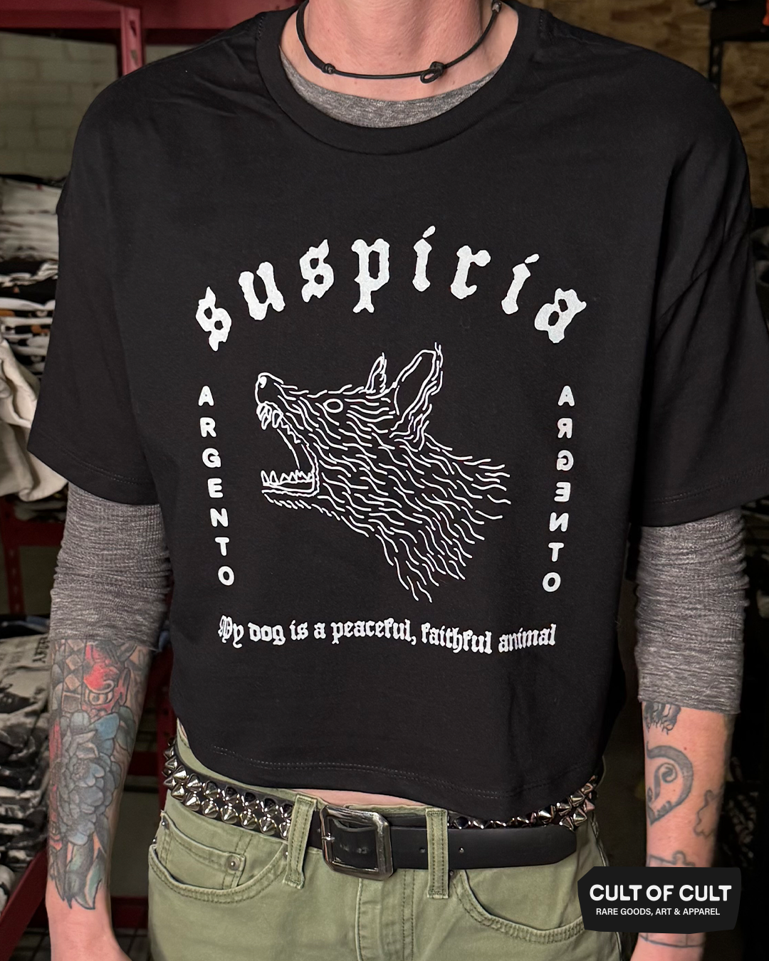 Suspiria 1977 Dog Crop Top