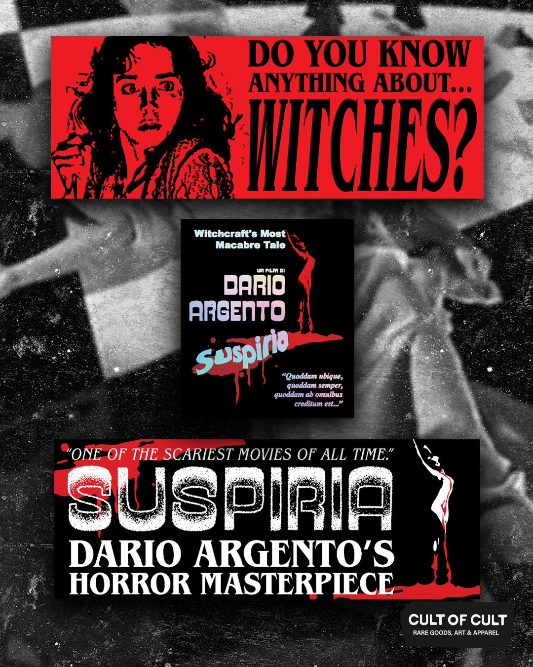 Suspiria 1977 Stickers
