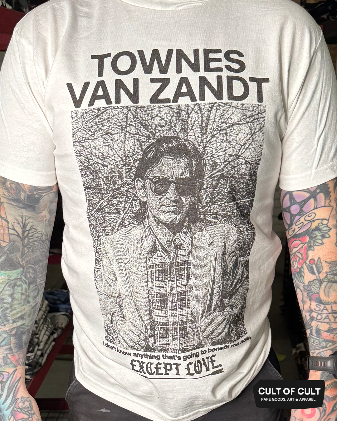 Townes Van Zandt Except Love T-Shirt