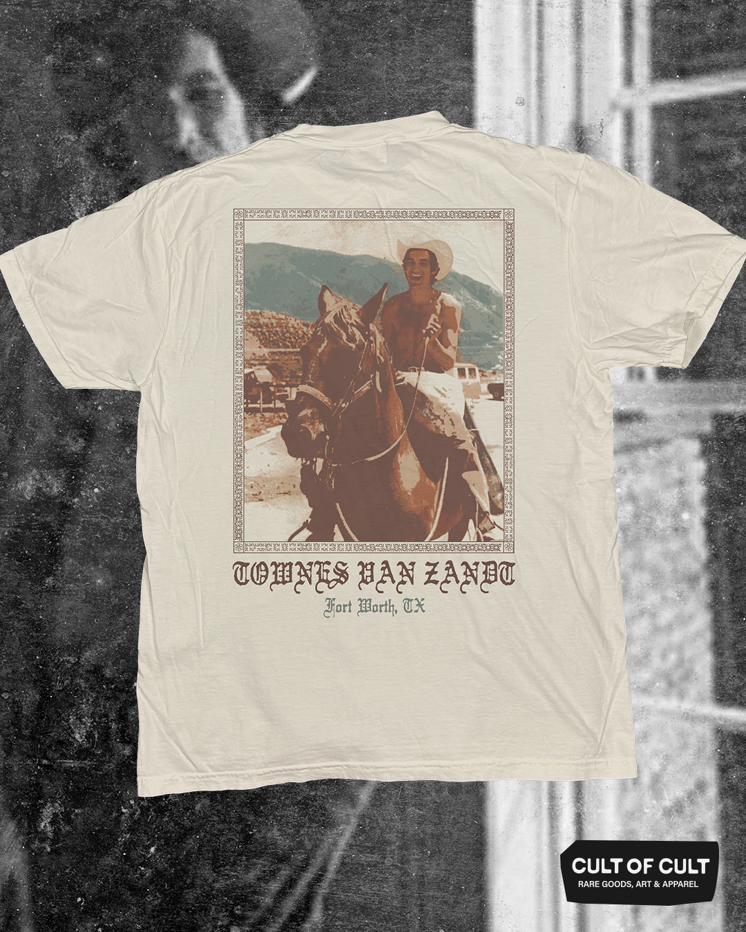 Townes Van Zandt Fort Worth T-Shirt