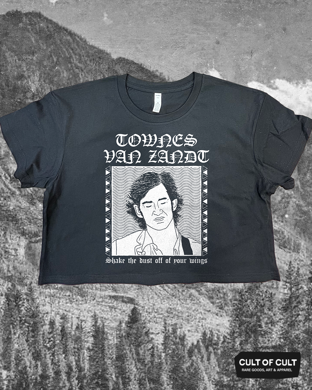 Townes Van Zandt Wings Crop Top
