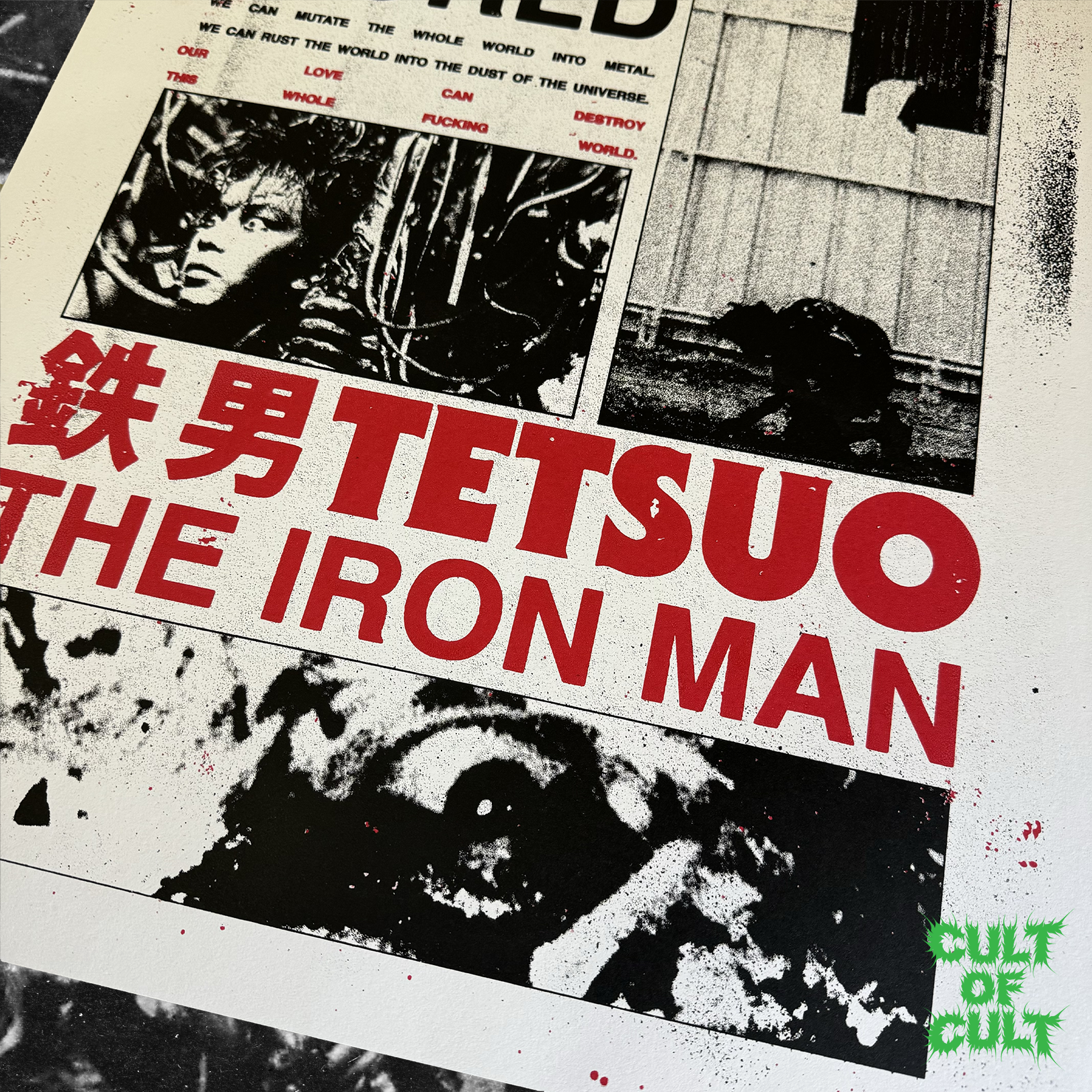 Zoomed in view of the Construction Gray Tetsuo Poster