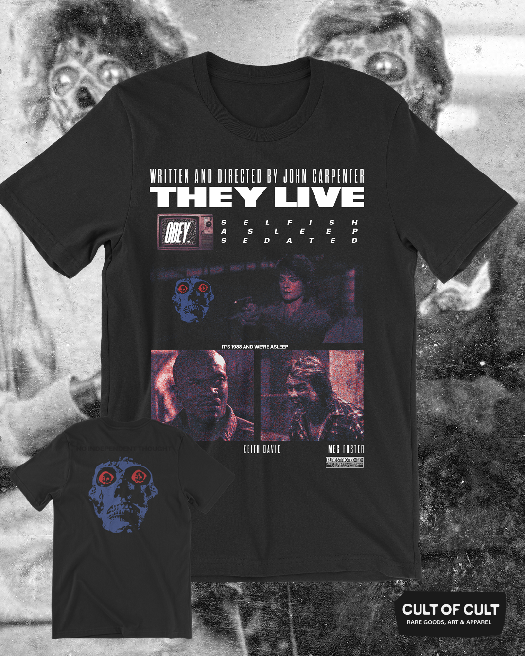*GARAGE SALE* They Live 1988 T-Shirt