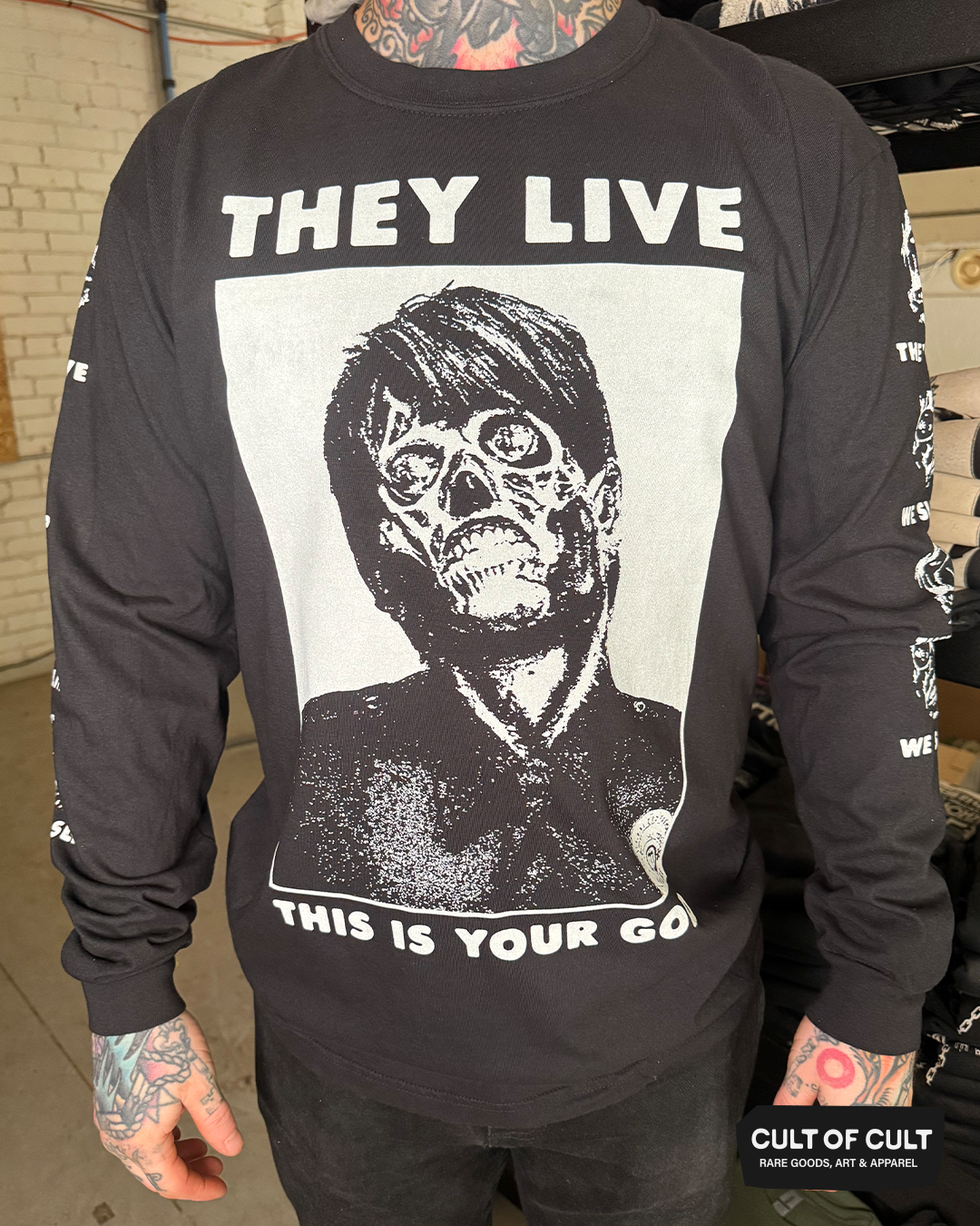 *SECRET DROP* They Live 1988 Your God Long Sleeve