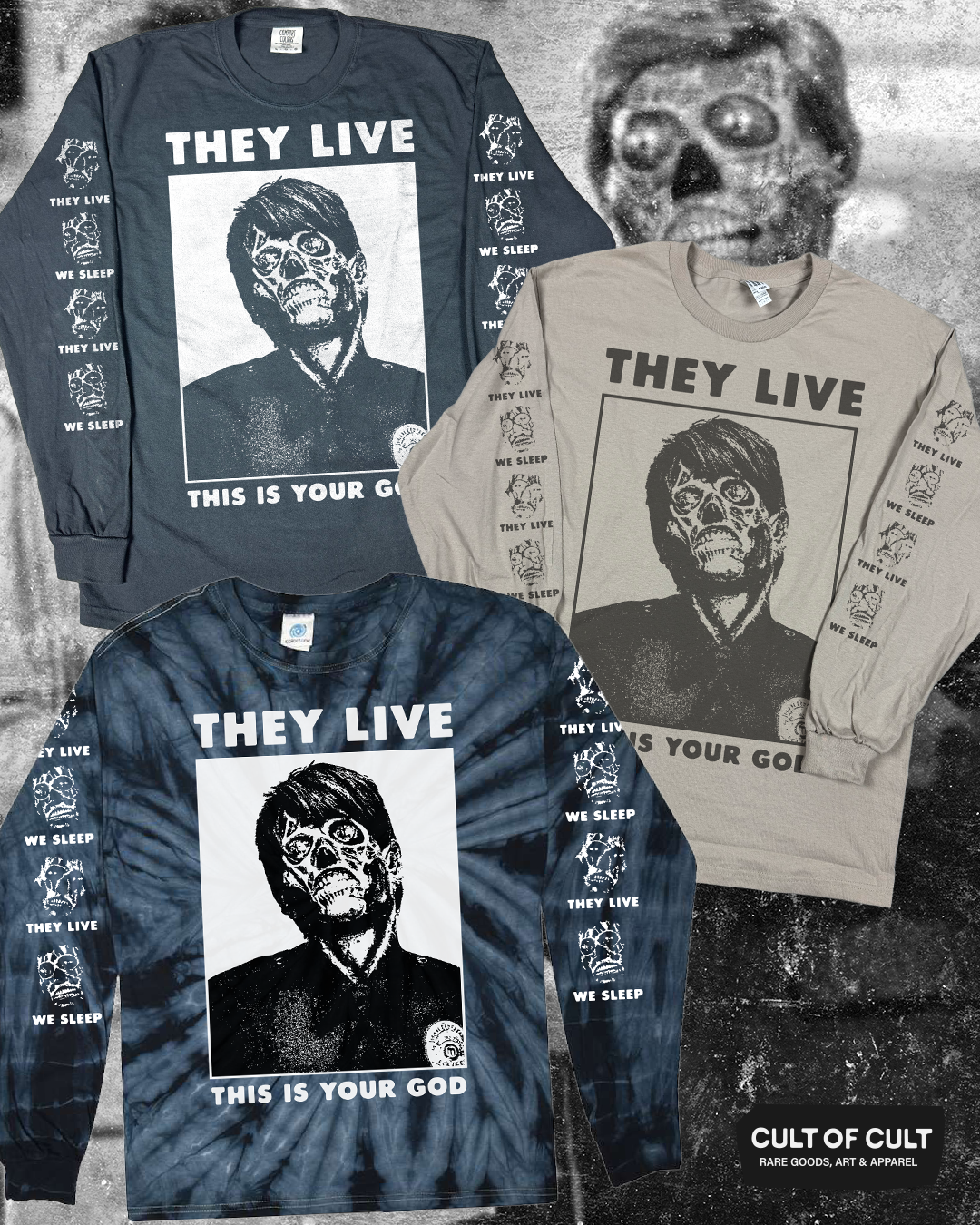 *SECRET DROP* They Live 1988 Your God Long Sleeve