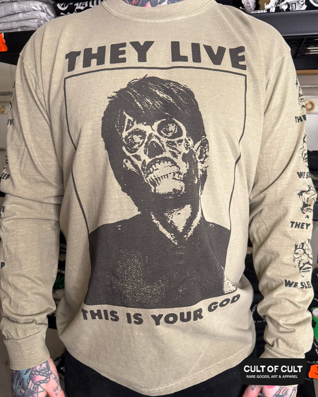 *SECRET DROP* They Live 1988 Your God Long Sleeve