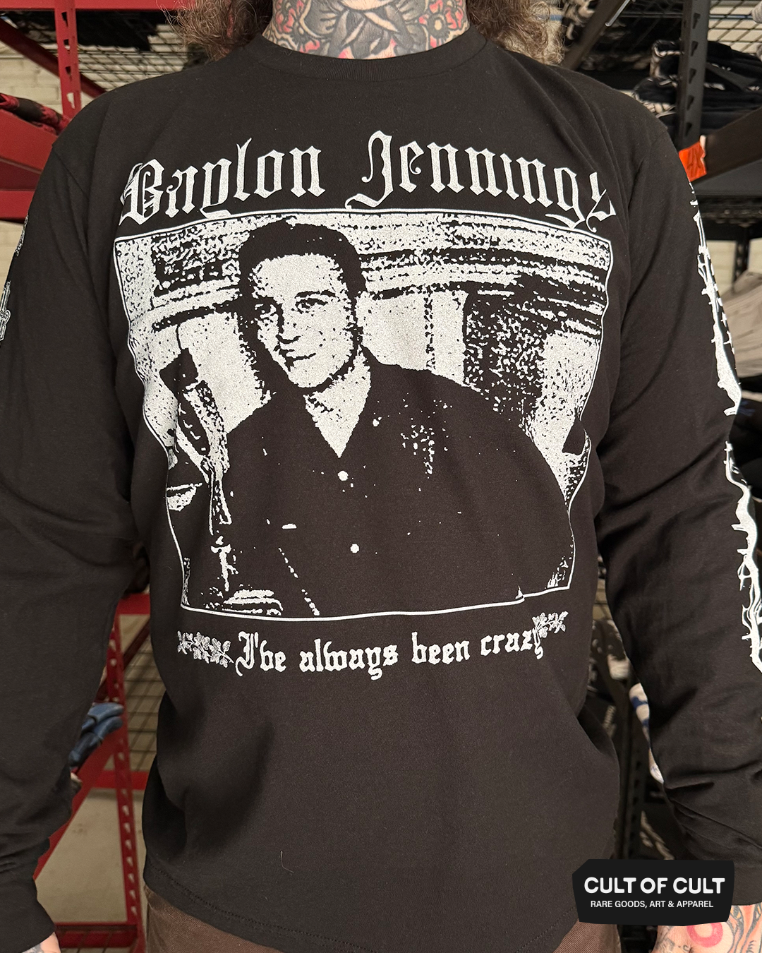 Waylon Jennings Crazy Long Sleeve