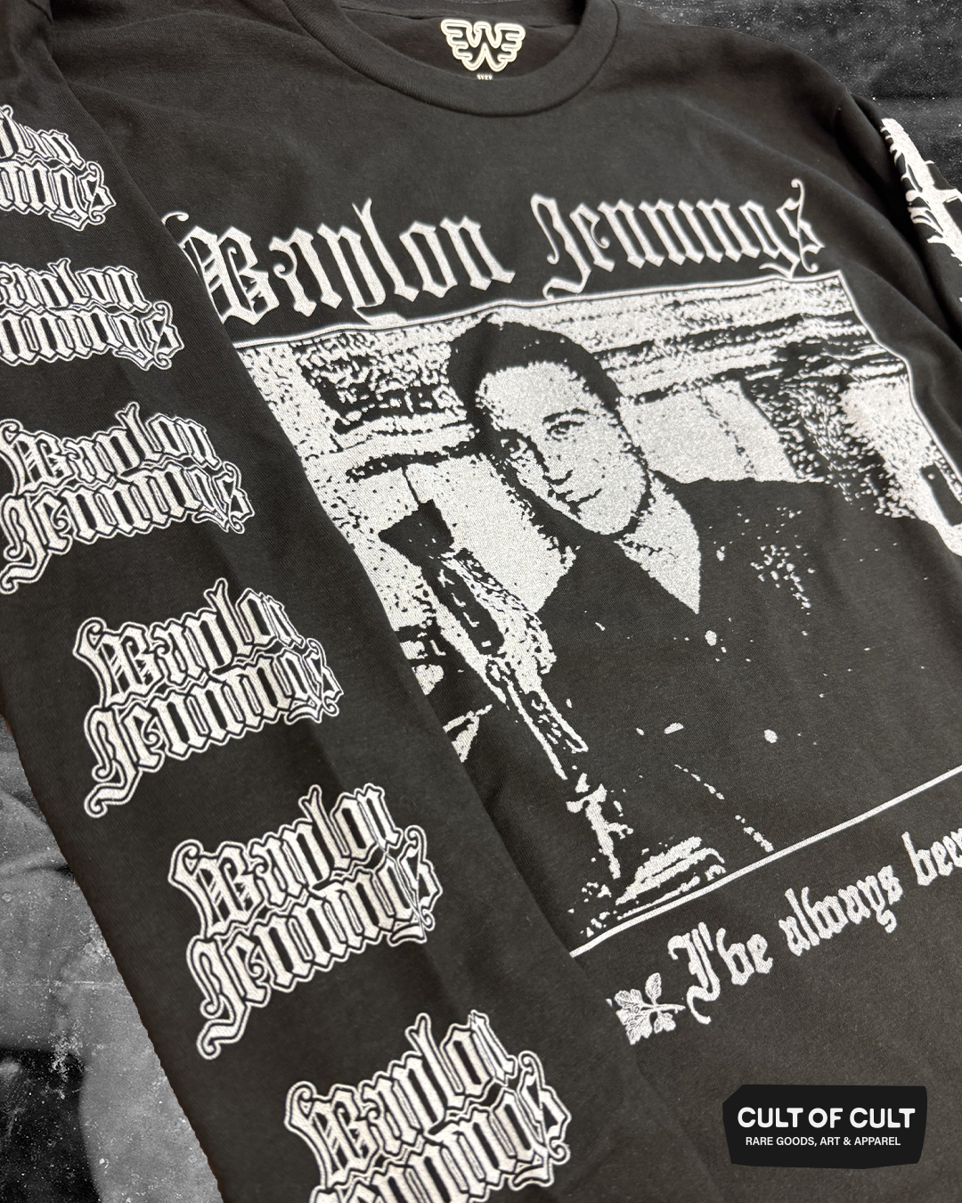 Waylon Jennings Crazy Long Sleeve