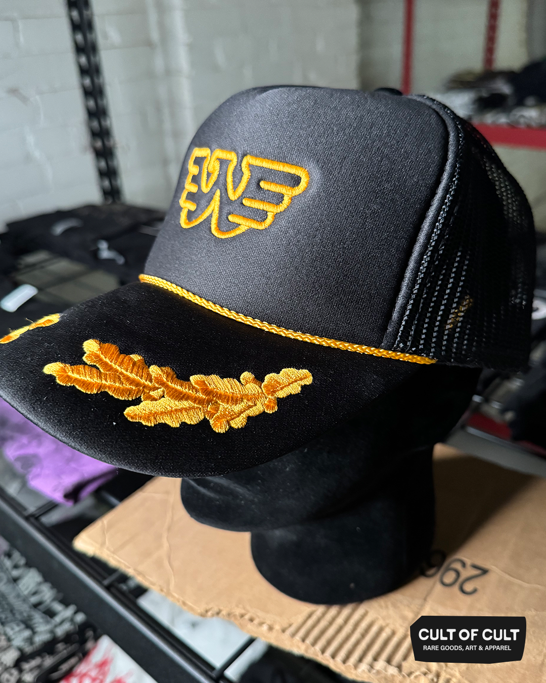 Waylon Jennings Gold Leaf Trucker Hat