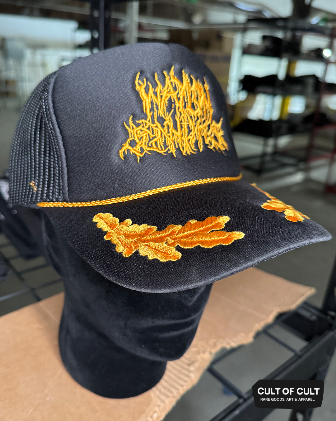 Waylon Jennings Gold Leaf Trucker Hat