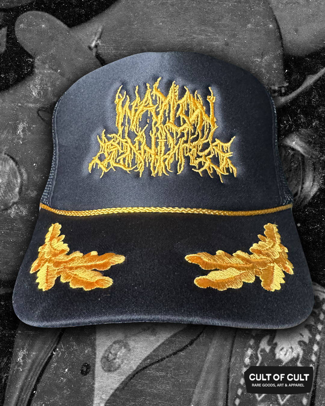 Waylon Jennings Gold Leaf Trucker Hat