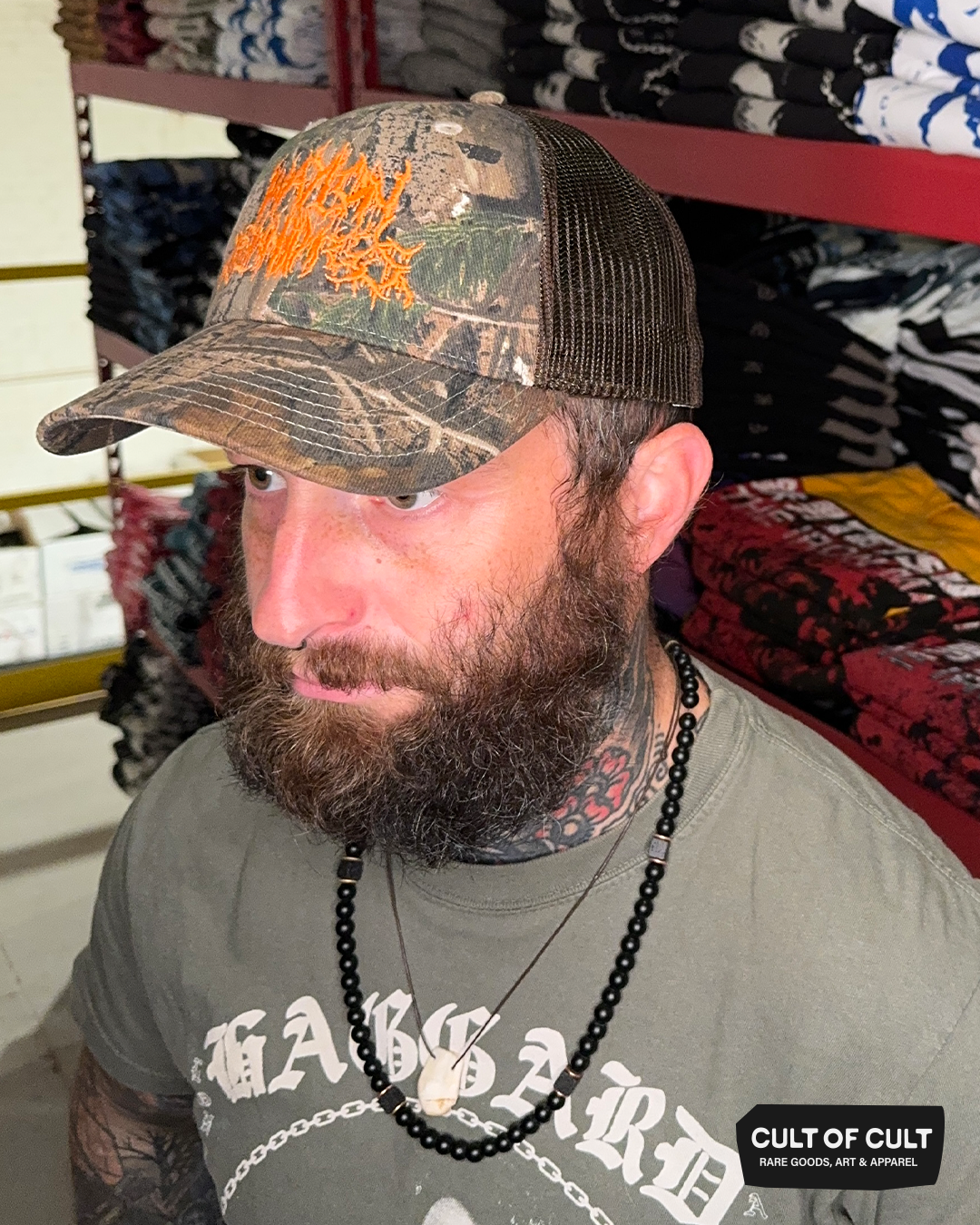 Waylon Jennings Metal Logo Hat