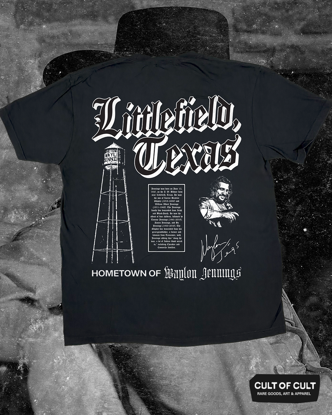 Waylon Jennings Littlefield T-Shirt