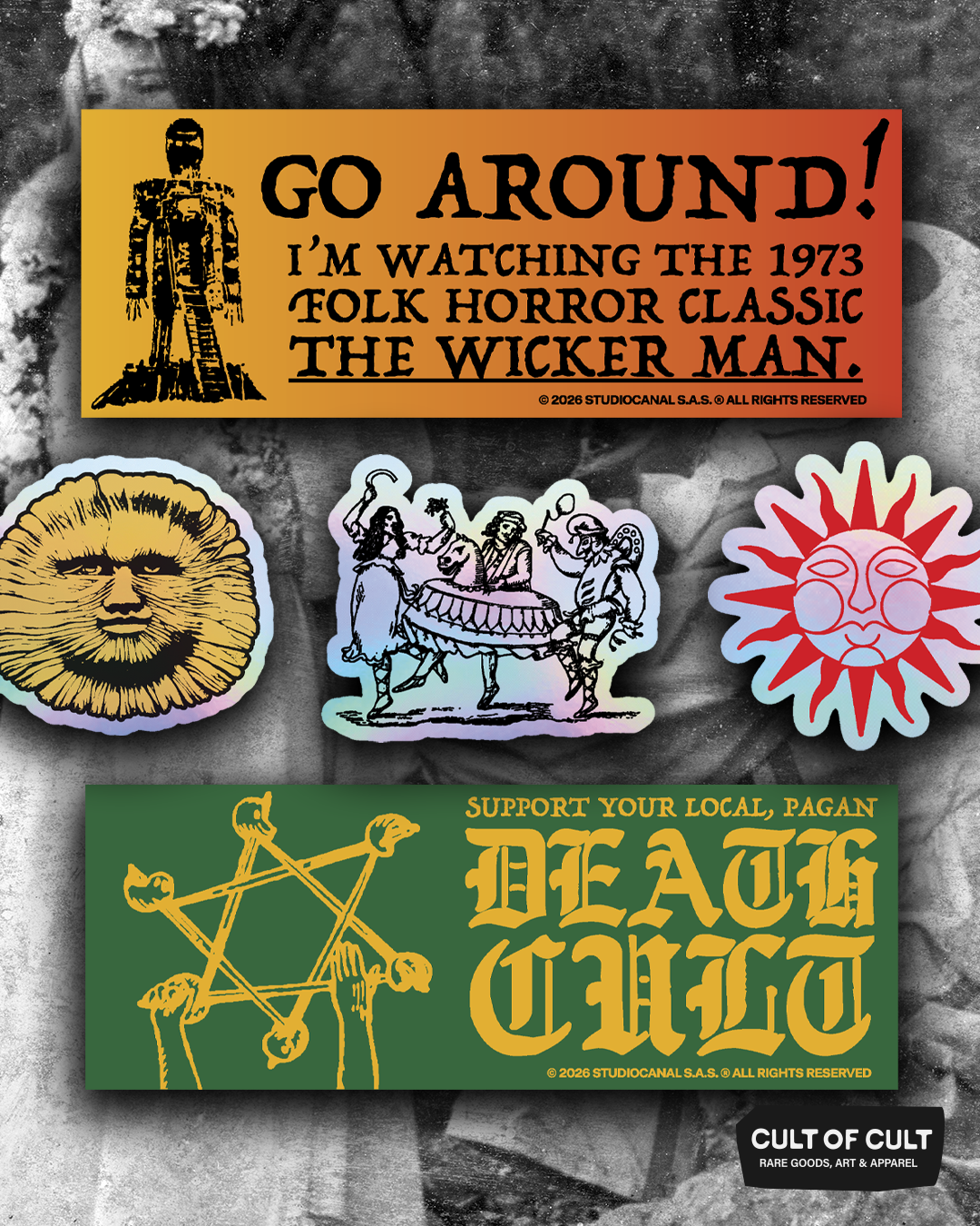 The Wicker Man 1973 Stickers