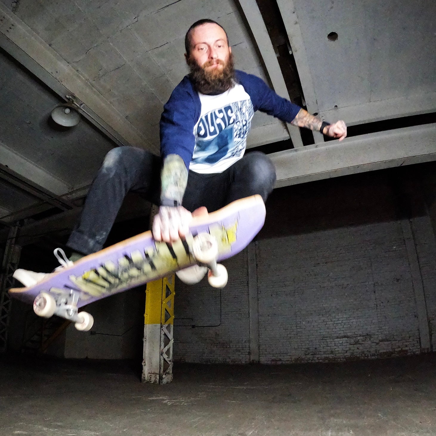 Dune Baseball Tee Navy Blue Skateboarding 