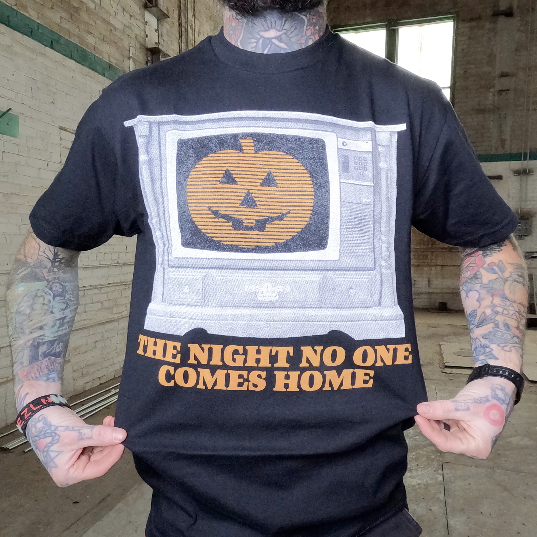 Halloween Season of The Witch Short Sleeve Model Front View