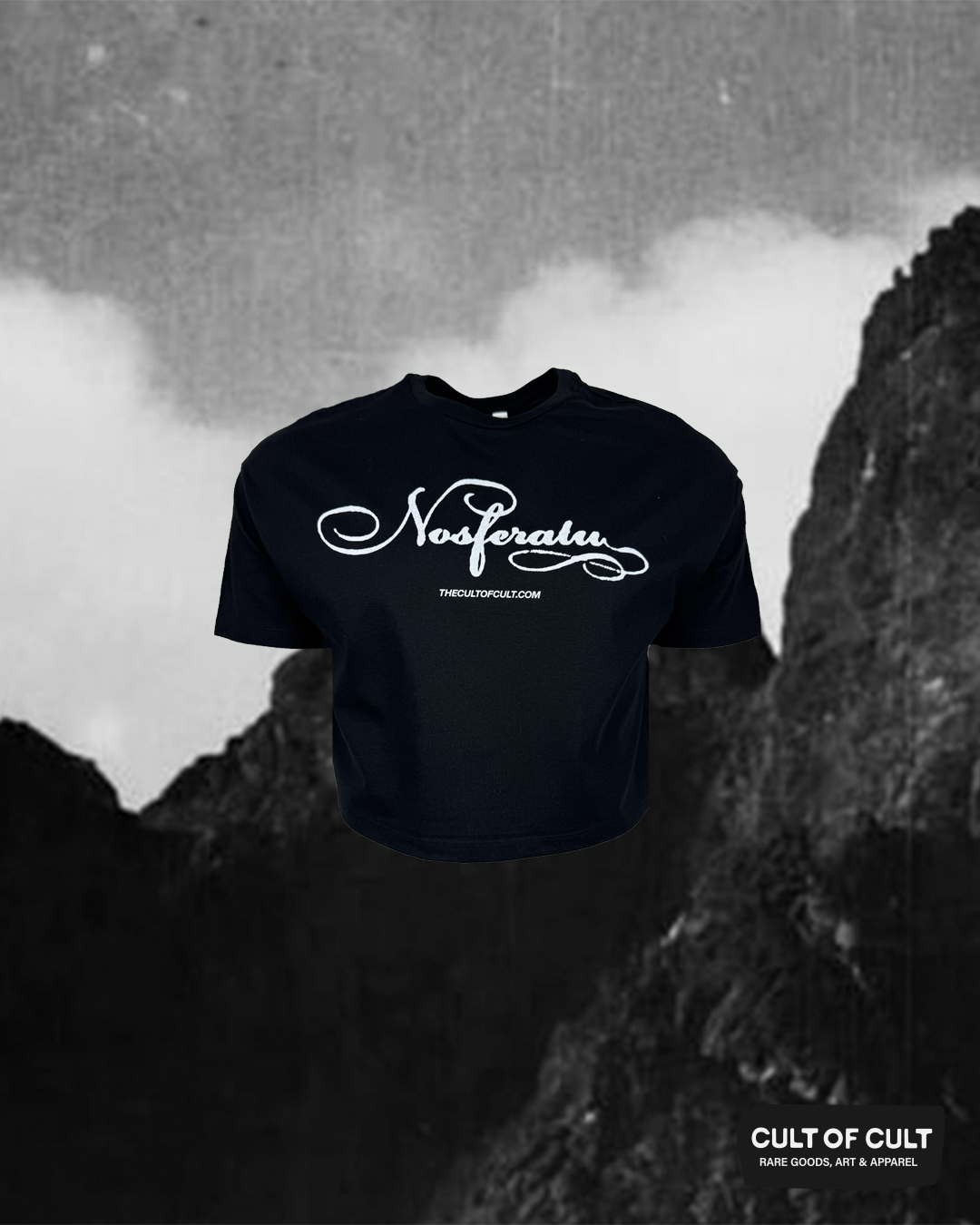 Nosferatu 1922 Cursive Crop Top