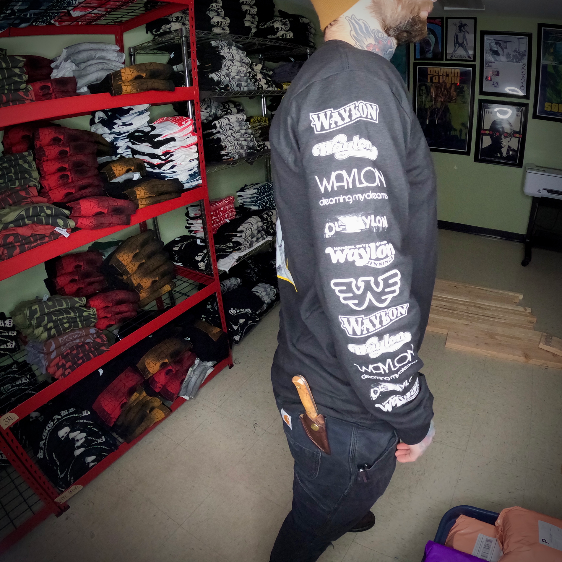 Waylon Death Metal LS Model Right Sleeve